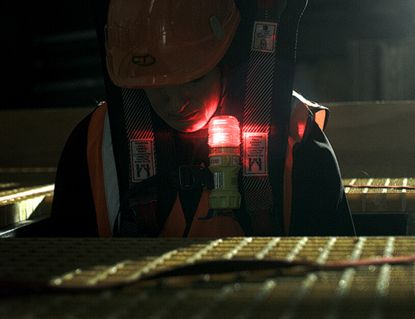 UB280 LED Safety Beacon in use